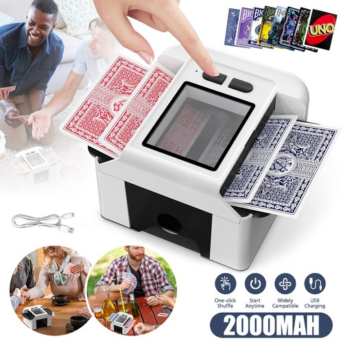 Automatic card shuffler - card,