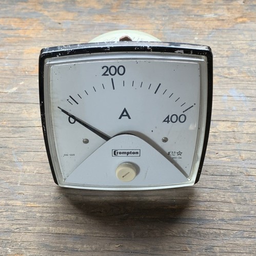 Vintage ammeter panel - vintage,