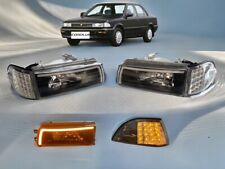Toyota Corolla Daytime Running Headlights 88 92  AE90 AE92 93 94 E90 EE90 BLACK