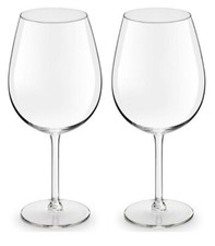 Large Crystal Red Wine glasses