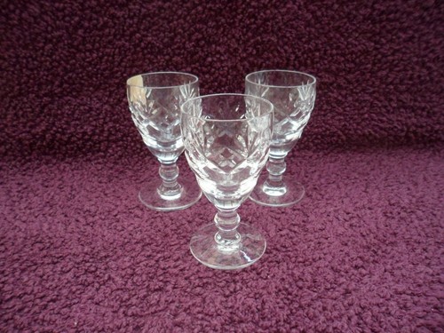 Three royal doulton crystal - royal,