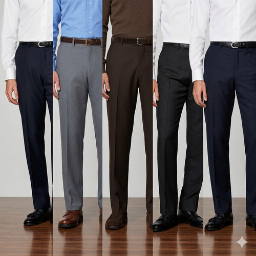 Mens trousers office business - trousers,