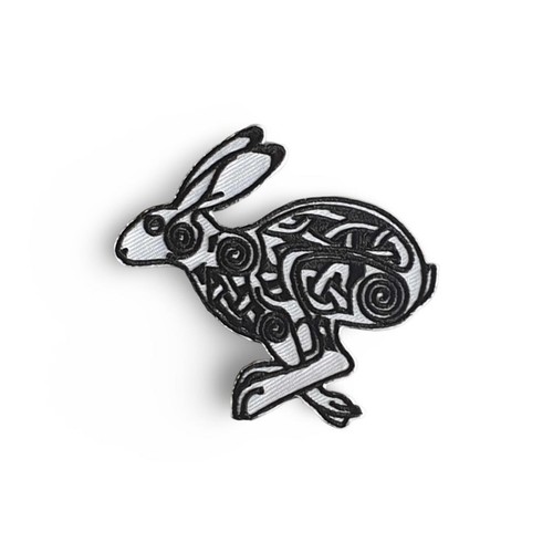 Celtic hare rabbit embroidered - celtic,
