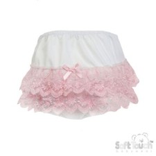 Baby Girl Pink & White Frilly