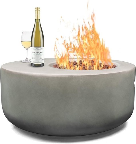 Outdoor gas fire pit - gas, table