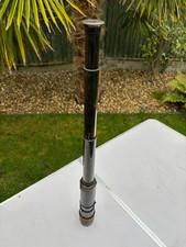 ANTIQUE 3 DRAW LEATHER & BRASS