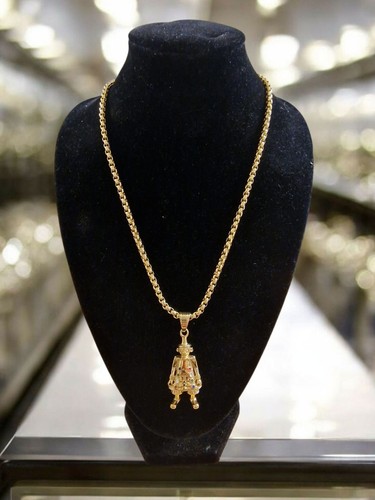 Gold plated box chain - 28",