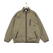 Vintage Adidas Windbreaker Jacket Mens Size XL Green Casual​ Fleece Lined​