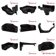 Polypipe 130mm Extra Capacity Ogee Rainwater Gutter Fittings in Black