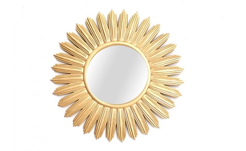 Sunburst gold mirror large - -,