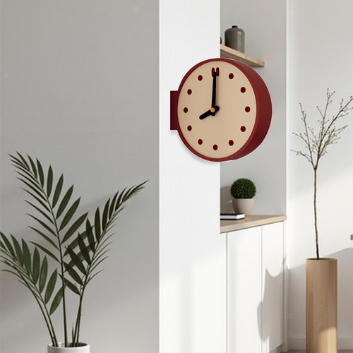 Corner wall clock double sided - corner,