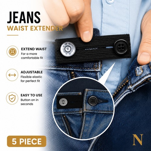 5pcs adjustable waist - adjustable,