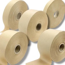 Brown Gummed Tape Picture 24 36 48 63 72 96mm x 200m Framing Backing Kraft Paper