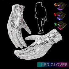 LED Gloves Flashing Sequins