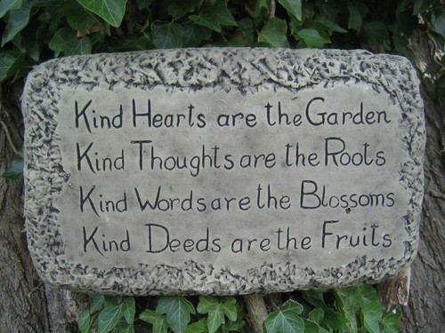 Stone garden wall plaque - stone,