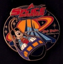 Disney Mickey Mouse Space Mountain Rocket Ship Magic Kingdom 2008 pin