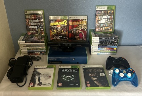 Xbox 360 250gb blue limited - xbox, e