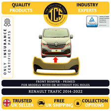FITS RENAULT TRAFIC 2014-2022 FRONT BUMPER PRIMED INSURANCE CERTIFIED 620226969R