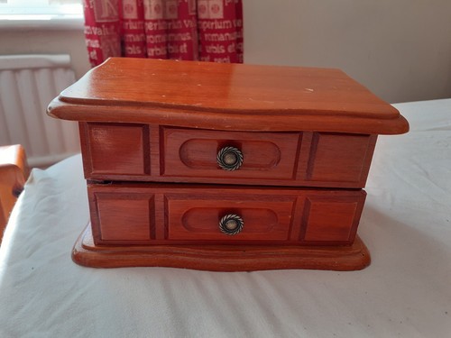 Wooden jewellery box with - wooden,
