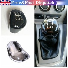 BLACK 5 Speed Gear Stick Knob Insert Cap Cover Fit For Ford Fiesta Focus C Max