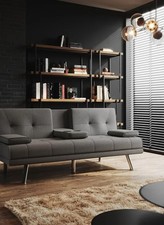 Grey click clack sofa - grey,