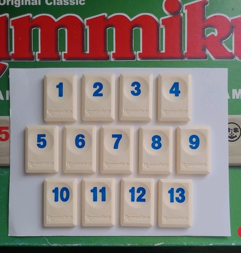 Rummikub 1995 tomy - 13, blue