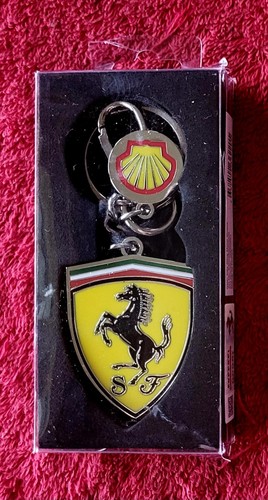 Ferrari keyring enamel shield - ferrari,