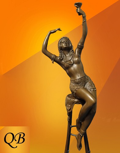 Art deco bronze figurine - deco,