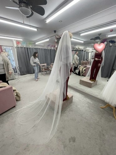 Cathedral length vail bridal - length,