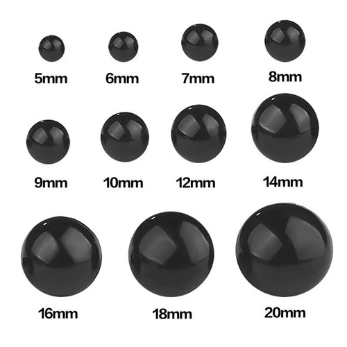 100 50pcs black plastic safety - black,