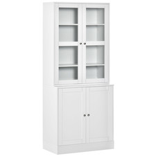 Display Cabinet White MDF &