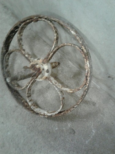 Antique wheel barrow - wheel,