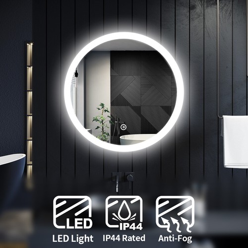 Round bathroom mirror led - mirror,