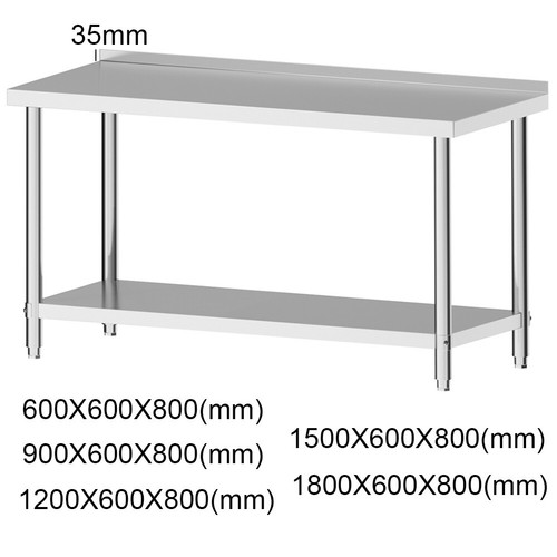 Stainless steel catering table - stainless,