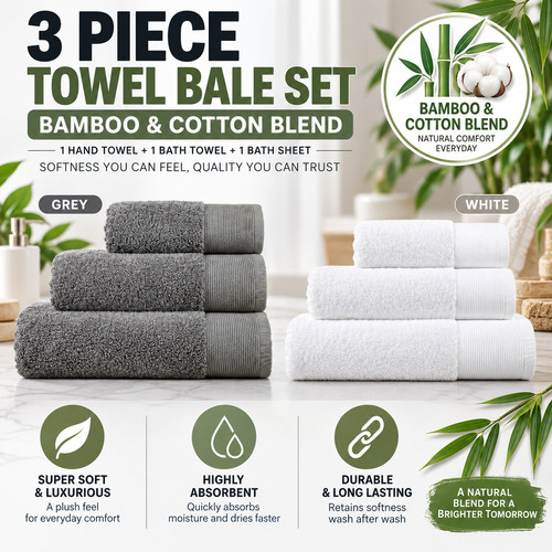 Bamboo towels hotel - towels,