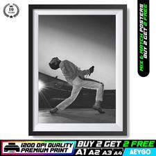 FREDDIE MERCURY QUEEN Wall Art Picture Poster Print BUY 2 GET 2 FREE | A4 to A1