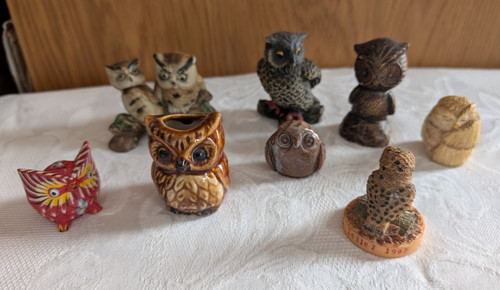 Owl ornaments collectables - ornaments,