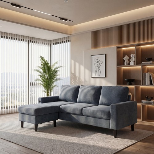Shaped couch sofa seater - l-shaped, 4-seater