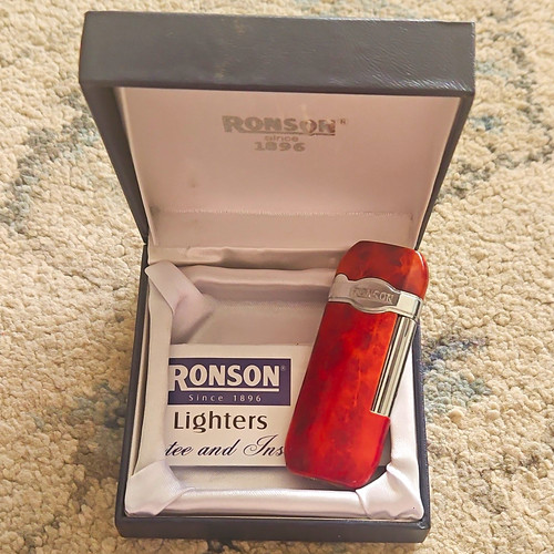 Ronson metal pocket cigarette - metal,