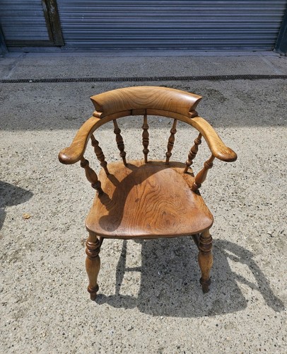 Vintage wooden captains chair - vintage,