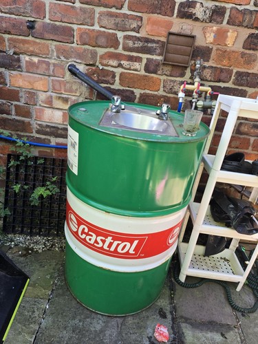 Oil drum sink - drum,