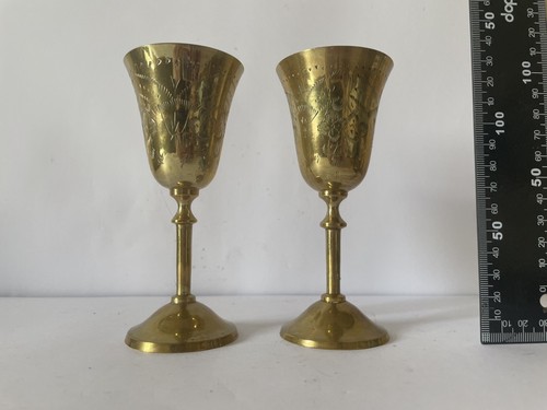 Vintage engraved brass - x,