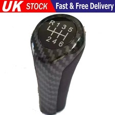 For BMW 1 series E81 E82 E87 E88 F20 F21 Carbon Fibre Gear Knob Shifter 6 Speed 