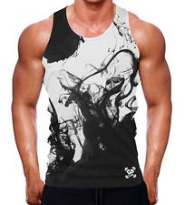 Black Vape Tank Vest Men