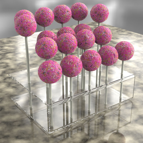 Acrylic cake pop lollipop - cake,
