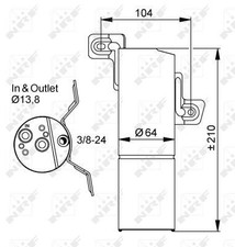 4x ✅Fits NRF 33303 DRYER