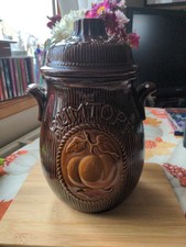 Rumtopf Large Jar With Lid German Brown