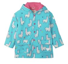 Hatley Adorable Alpacas Raincoat Mac Jacket Age 10 Winter Autumn