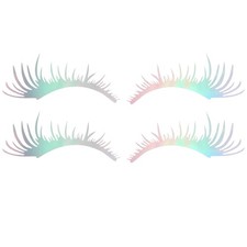  2 Pairs Car Eye Lashes for Lights Headlight Eyelash Trucks Bumper