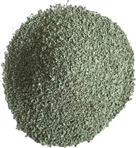 Green zeolite granules - green,